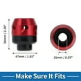 thumbnail image 3 of Unique Bargains Motorcycle Front Fork Frame Sliders Falling Protection Wheel Crash Protector Scooter Moped Aluminum Alloy Red 2 Pcs, 3 of 6