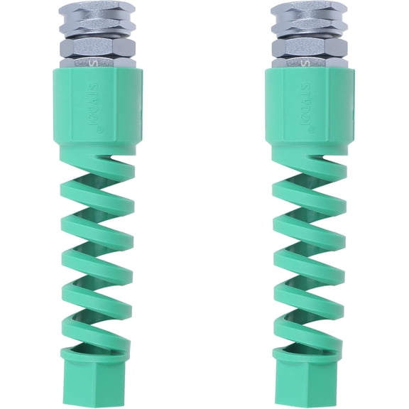 STYDDI 2 Pack Metal Female Heavy Duty 5/8-inch Garden Hose Replacement Ends Connector with Plastic Bend Restrictor, Female Water Hose Coupler Repair Fitting with Kink Absorber Kit for 5/8" Garden Hos