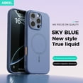 thumbnail image 2 of TECH CIRCLE for iPhone 14 Flexible TPU Magnetic Matte Solid Color Case Slim Shockproof Full Cover Camera Protection Cover - Military Drop Proof Anti-Scratch Durable Silicone Protective,Blue, 2 of 7