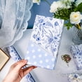 thumbnail image 6 of Burymento Blue Floral Wrapping Paper Roll, Blue and White Wrapping Paper, Elegant Vintage Toile Flower Garden Gift Wrap for Upscale, Wedding, Birthday, Baby Shower, Mother's Day (17 In X 16.5 Ft), 6 of 8