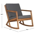 thumbnail image 6 of SAFAVIEH Vernon Outdoor Patio Rocking Chair, Natural/Gray, 6 of 7