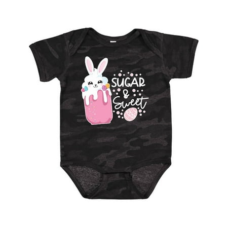 

Inktastic Easter Sugar and Sweet with Bunny in Milkshake Gift Baby Boy or Baby Girl Bodysuit