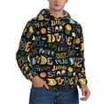 thumbnail image 2 of Lsque Basketball Pattern Casual Men's Hoodie,Hooded Sweatshirt with Kangaroo Pocket,Pullover Hoodie-XX-Large, 2 of 7