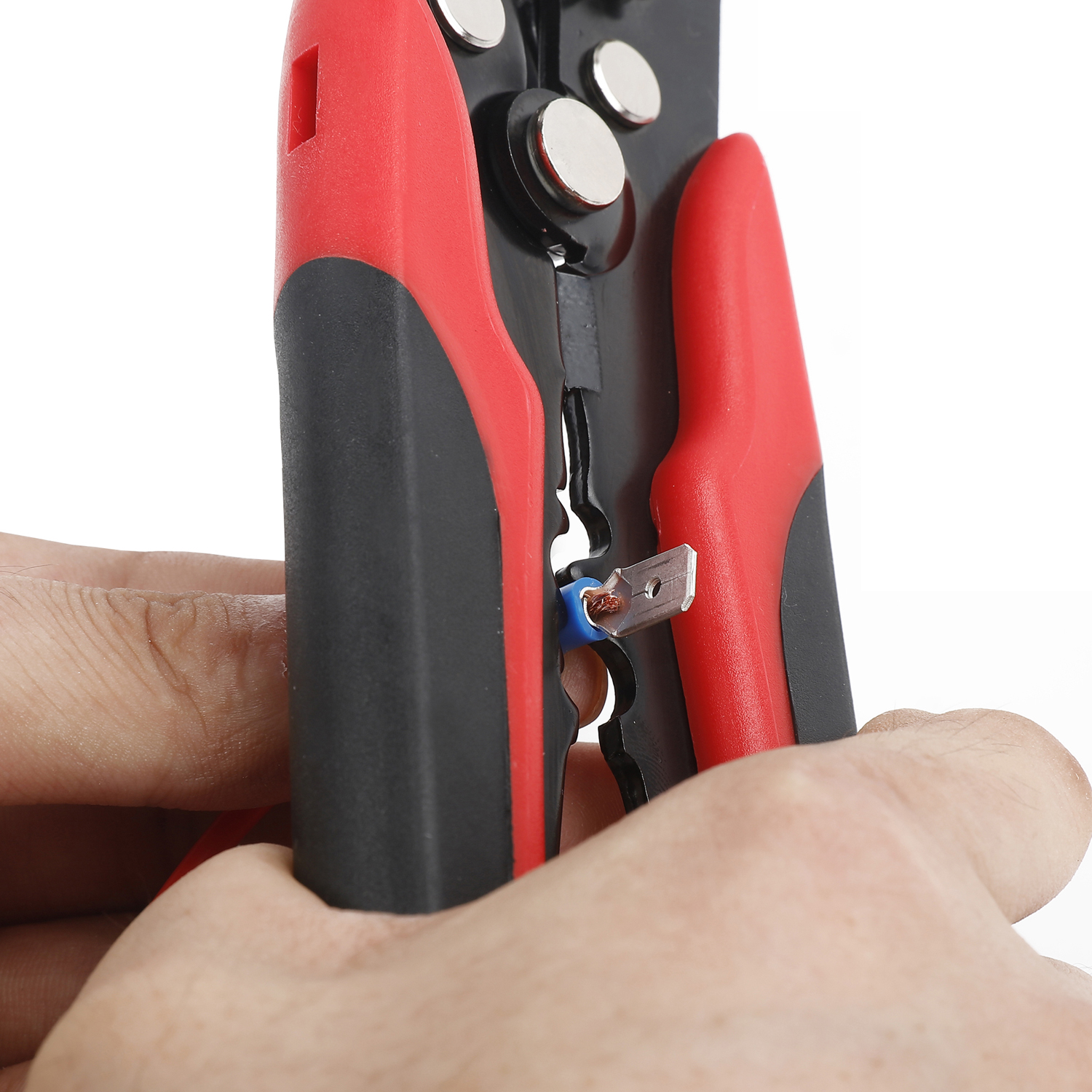 EverStart 8-inch Self Adjusting Wire Stripper, Model 5138, Black ,Red, UL Listed, New - image 5 of 10