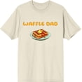thumbnail image 3 of Waffle Dad Dad Jokes for Father's Day Men's Natural Crew Neck Short Sleeve Tee-XL, 3 of 4