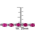 thumbnail image 3 of 16.50 Carat (ctw) Lab-Created Ruby Bracelet in Sterling Silver (7 Inches), 3 of 4