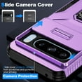 thumbnail image 6 of Dteck for Google Pixel 8 Pro Case with Slide Camera Protector, Rotating Ring Kickstand Military Grade Shockproof Heavy Duty Protective Cover for Google Pixel 8 Pro,Purple, 6 of 8