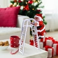 thumbnail image 4 of Climbing Santa, Electric Santa Climbing Ladder to Christmas Tree, Creative Climbing Santa on Ladder/Rope with Music for Christmas Decorations Xmas(Double Ladder Red), 4 of 6