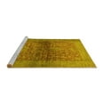 thumbnail image 2 of Ahgly Company Machine Washable Indoor Rectangle Abstract Yellow Modern Area Rugs, 2' x 3', 2 of 4
