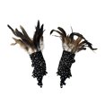 thumbnail image 1 of Tachiuwa Gothic Gloves Adjustable Strap Halloween Gloves for Rave Carnival Masquerade Brown, 1 of 9