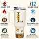 thumbnail image 4 of Vaso SUFAVN de acero inoxidable con mango de girasol de 40 oz, 4 of 7