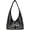 Black, variant on Women Studded Shoulder Bag, Soft PU Leather Slouchy Purse, Punk Y2K Underarm Tote Handbag with Top Handle for Everyday Use