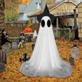 thumbnail image 4 of Halloween Decorations Outdoor - Light Up Spooky Ghosts Decoration with Hat - Indoor Cute Party Ghost Decor for Yard Porch Lawn Home Front Door(Extendable1.3-6.6ft), 4 of 5