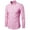 Pink, variant on Wyobmus Men's Oxford Shirt Regular Fit Solid Button Down Collar Shirts Business Casual Shirts Long Sleeve Dress Shirts With Pocket Black