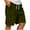 274#Army Green, variant on Men's Casual Corduroy Drawstring Elastic Waist Summer Beach Shorts with Relaxed Fit Gray L