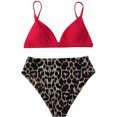 thumbnail image 3 of Women Bikini Print Two-piece Swimwear Swimsuit Beachwear Set, 3 of 7