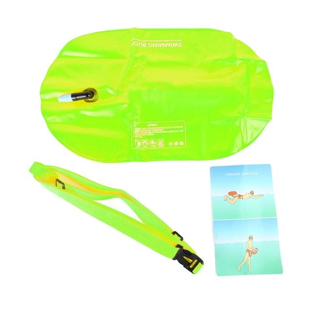 Boya de natación para seguridad en aguas abiertas, boya salvavidas a la deriva para entrenamiento de natación y esnórquel.