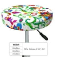 thumbnail image 4 of Haiem Paisley Cushion Round Bar Chair Seat Cover Bar Chair Cushion Covers Elastic Washable Bar Chair Cover,Protects from Scratches and Stains-12 inch, 4 of 7