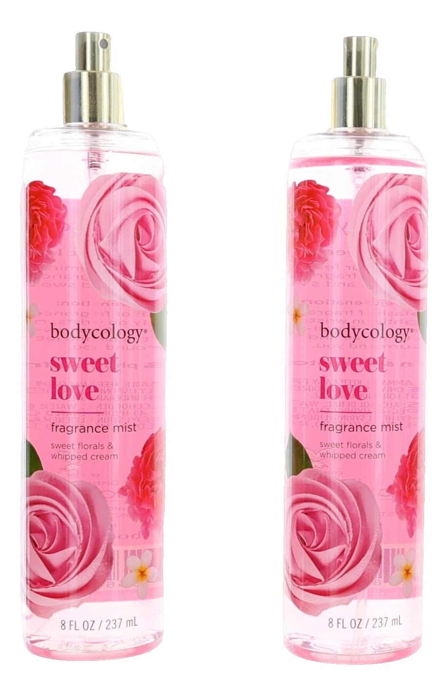 Sweet Love by Bodycology, 4 Pack 8 oz Fragrance Mist for Women