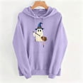 thumbnail image 5 of Sweatshirts for Women Halloween Printed Long Sleeve Hooded Sweatshirt, 5 of 5