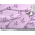thumbnail image 3 of Soimoi Velvet Fabric Leaves & Floral Block Print Sewing Fabric Yard 58 Inch Wide, 3 of 3