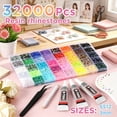 thumbnail image 2 of Resin Rhinestone Kit 40 Colors 32000 Pcs 3mm Flatback Gems with B7000 Glue for Diamond Art Nail Art Crafts, 2 of 8