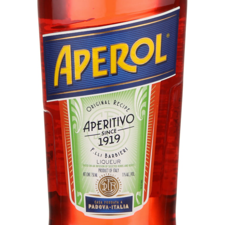 Aperol Italian Liqueur, 750 ml Bottle, 11% ABV