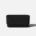 thumbnail image 1 of Veradek Demi Series 30" Long Plastic-Stone Planter - Black, 1 of 11