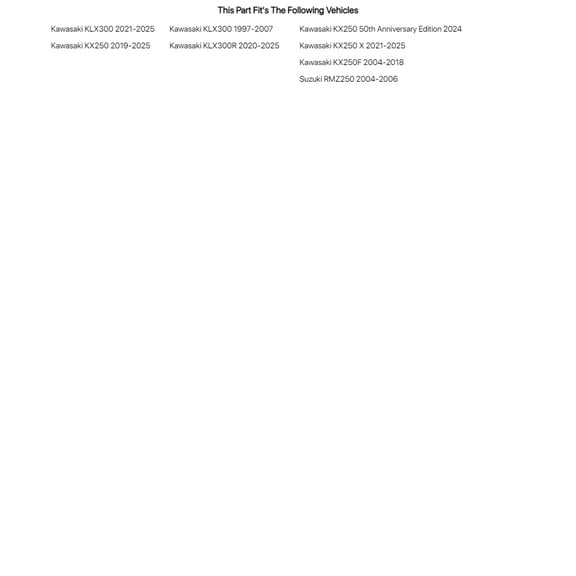 Tusk Valve Seal Kit for Kawasaki KX250F 2004-2018