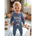 thumbnail image 5 of Cjfdfy Newborn Baby Boy Fall Outfit Mama's Boy Embroidery Ribbed Long Sleeve Romper Elastic Waist Pants 2 Piece Set Infant Cute Coming Home Fall Winter 0-12M, 5 of 9