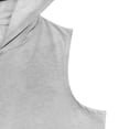 thumbnail image 6 of Mens Hooded Cardigan Zip Sweatshirt Sleeveless Casual Vest Sports Jacket Men, 6 of 9