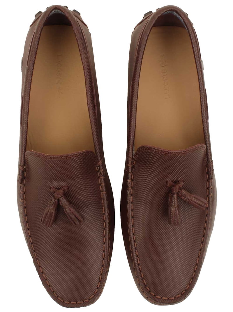 Lacoste Mens Concours Tassle 8 Loafers in Dark Brown - Walmart.com