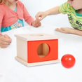 thumbnail image 4 of Yinanstore Wooden Object Permanence Box s Recognition Blocks Educational Tool Wooden Shape Matching Box for Kids Holiday Present red, 4 of 5