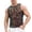 Multicolour, variant on YAYUBA Men's Striped Sequin Tank Top for Rave, Sparkly Metallic Reflective Mesh Shirts, Gold, XL