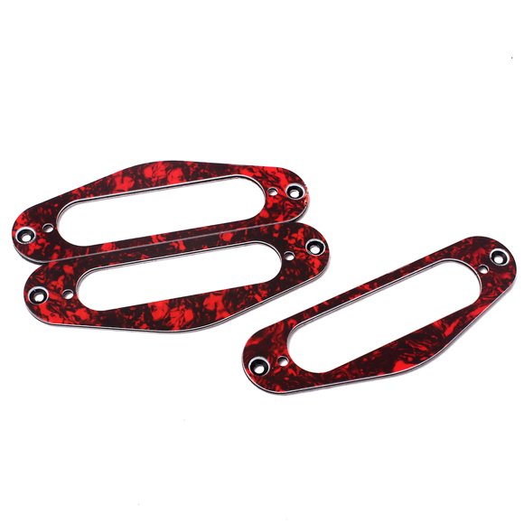 BEADCEST 3Ud Anillo Para Montaje De Pickup Single Coil Rojo Compatible Con Guitarra Eléctrica Tl