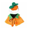AOMXGD Halloween DoubleSided Pet Orange Pumpkin Cape Hooded Jacket