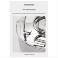 thumbnail image 2 of Stainless Steel Camping Kettle Portable Outdoor Camping Kettle 0.9L, 2 of 5