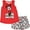 Red, variant on Minnie Mouse Toddler Girls Crossover Tank Top and Active Retro Dolphin French Terry Shorts Infant to Big Kid