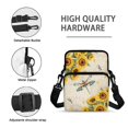thumbnail image 7 of POLERO Dragonfly Flower Crossbody Bags Polyester Crossbody Purse for Men, 2 Layers Portable Shoulder Bags, 7 of 7