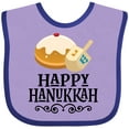 thumbnail image 3 of Inktastic Happy Hanukkah Dreidel Donut Boys or Girls Baby Bib, 3 of 4