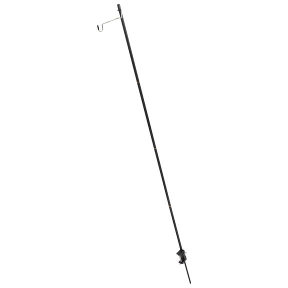 FRCOLOR  Hanging Poles Lanterns for outside Camping Light Stand Black