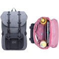 thumbnail image 3 of KAUKKO Laptop Outdoor Backpack, Traveling Rucksack Fits 15.6 Inch Laptop(5-5-Blackgrey), 3 of 5