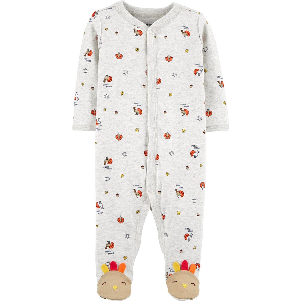 Baby Boy Carter's Thanksgiving Turkey Snap-Up Cotton Sleep ...