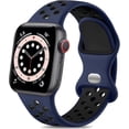thumbnail image 1 of Correas Compatible con Apple Watch 38mm 40mm 41mm 42mm 44mm 45mm 46mm 49mm, Correa Deportiva Silicona con Agujeros de Aire Transpirables para iWatch Series 11 10 9 8 7 6 5 4 3 2 1 SE Ultra, 1 of 18