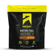 Ascent Native Fuel Whey Protein Powder, Chocolate Peanut Butter, 4 lbs