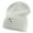 White, variant on Skull X Flower Embroidered Big Size Superior Cotton Short Knit Beanie - White XL-3XL
