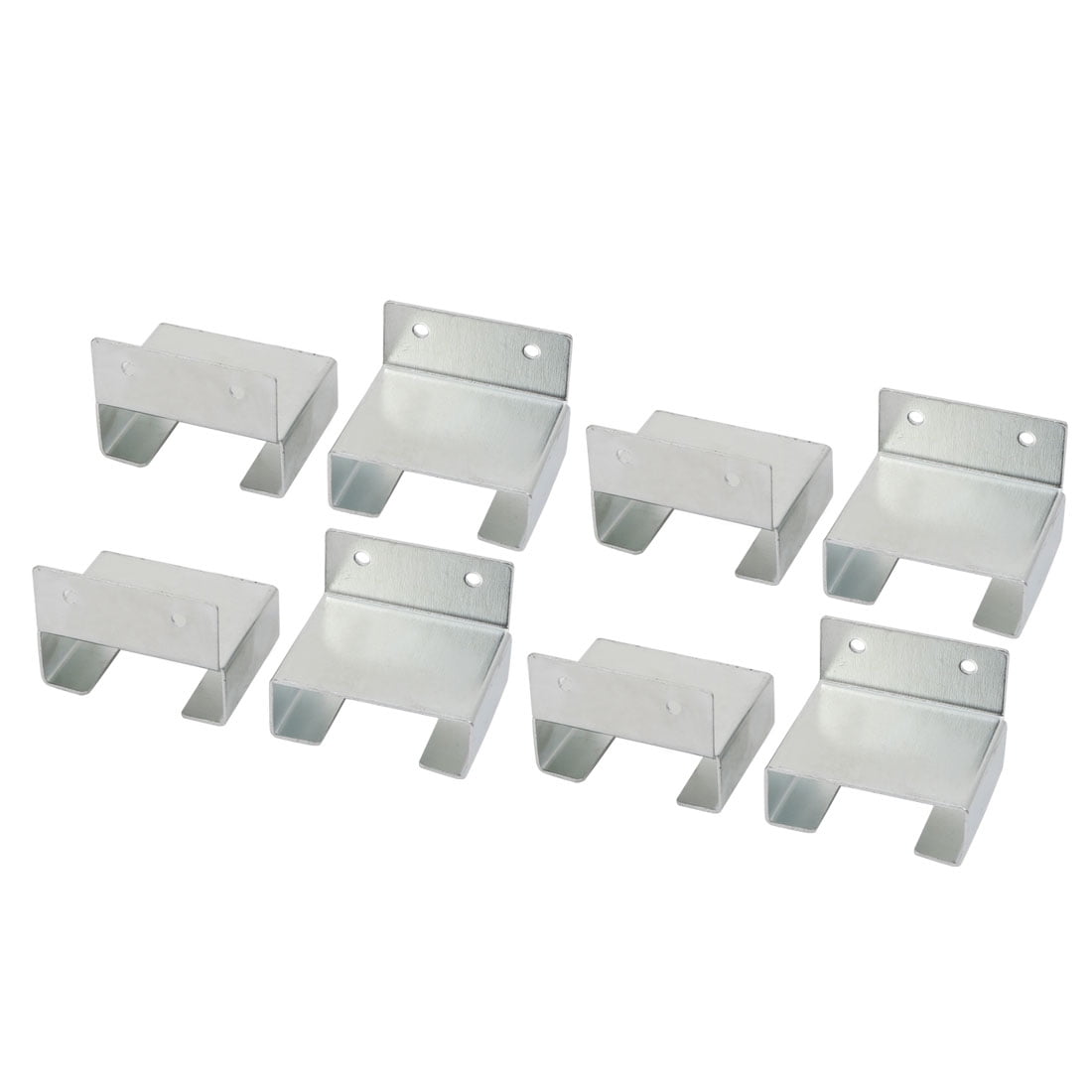 8 Sets Bed Rail Bracket Brace Furniture Connecting Wooden Bed Sliver