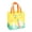 Yellow, variant on Blue Non Woven Gift Bag with Handle, Reusable Happy Bunny Bags for Easter Eggs Treats Party Favors Holiday Decor 8.6X9X4.3 Inch