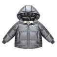 thumbnail image 2 of Esaierr Boys Girls Winter Down cotton jacket Coats for Toddler Baby 9M-7Y Winter down Outerwear Kids Thickened Warm Hooded Down Jacket, 2 of 6