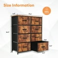 thumbnail image 3 of TINKLE WELL 8-Drawer Dresser for Bedroom, Drawer Dresser Organizer Storage Drawers Fabric Storage Tower, 3 of 6